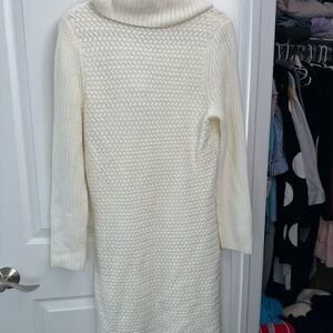Design History Cream Cowl Neck Sweater Dress